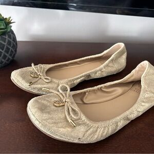 Vince Camuto Eryn Ballet Flat Shoes Champagne Gold